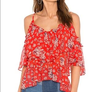 MISA Los Angeles Cold Shoulder Top